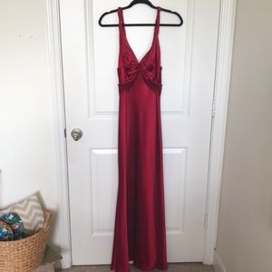 Stunning ABS collection red satin gown